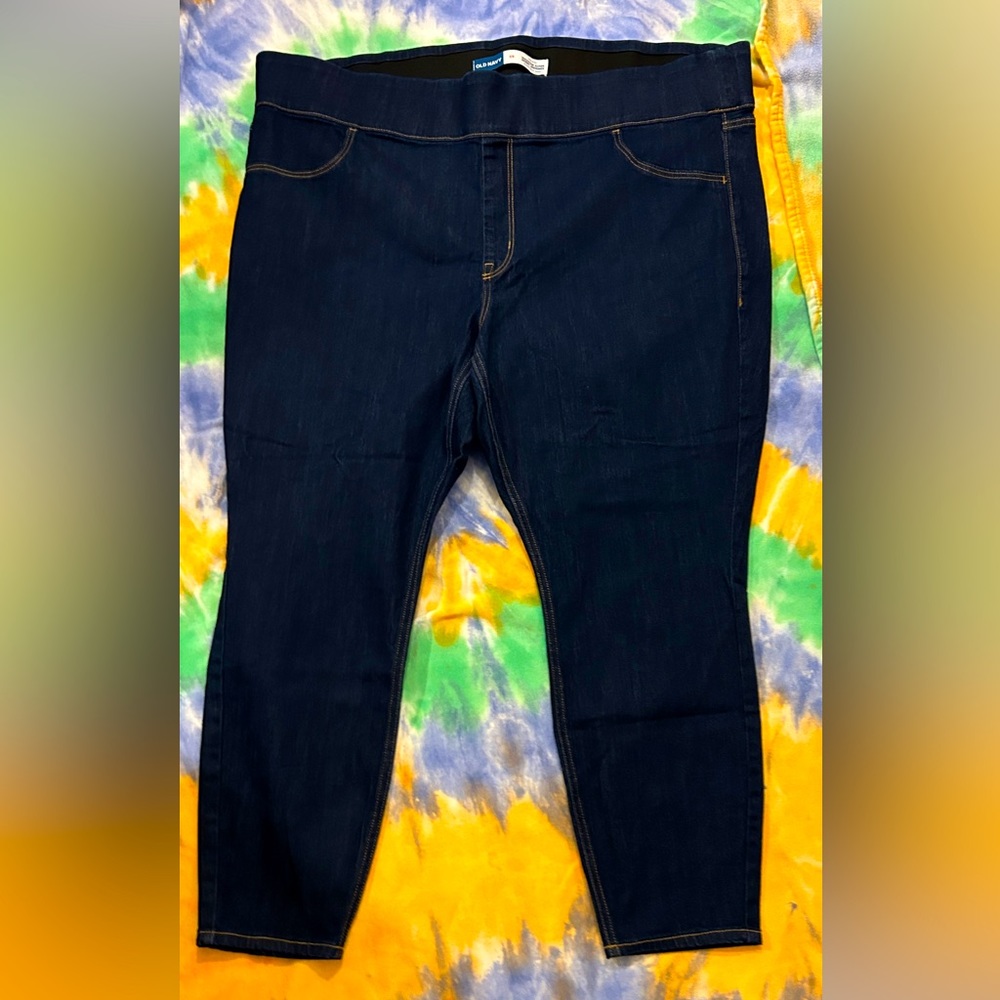 Old Navy Mid-Rise Rockstar Super Skinny Jeggings